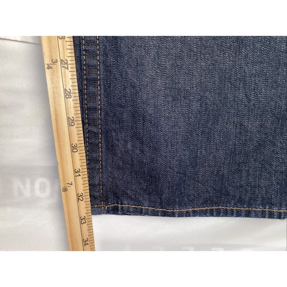 Men's True‎ Religion Ricky Pyramid Studded Straight Blue Jeans  38